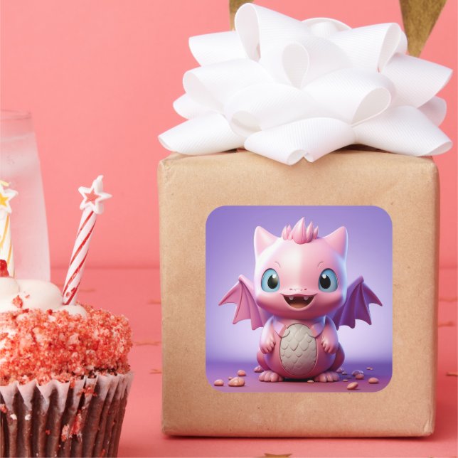 Adesivo de dragão de bebê bonito (Festa)