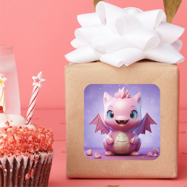 Adesivo de dragão de bebê bonito (Festa)