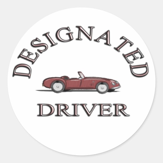 Adesivo de driver designado (Frente)