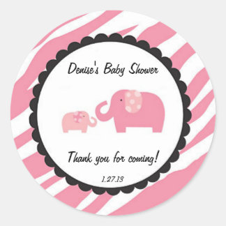 Adesivo de elefante Safari rosa