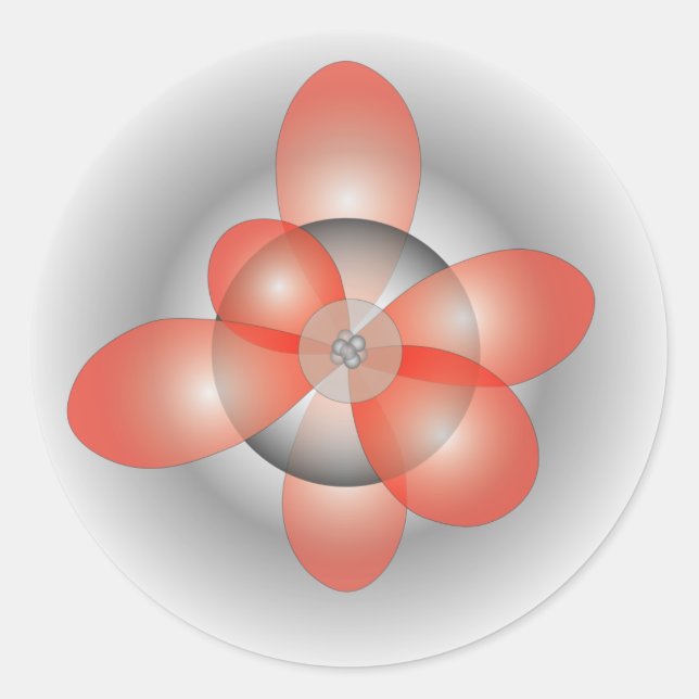 Adesivo de eletrões orbitais (Frente)