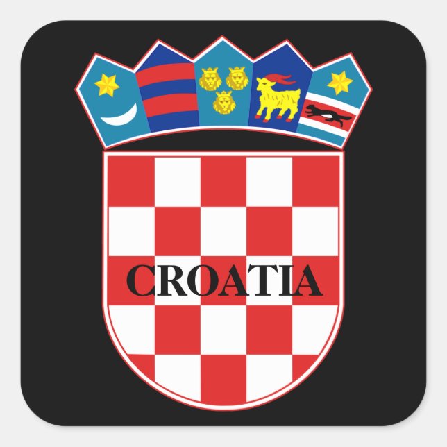 adesivo de emblema da croácia (Frente)