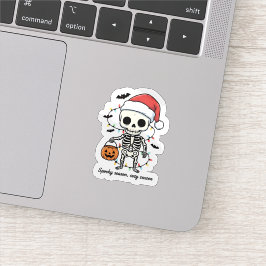 Adesivo de Esqueleto de Natal Assustador – Férias