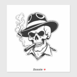 Adesivo de Esqueleto Universal de Halloween