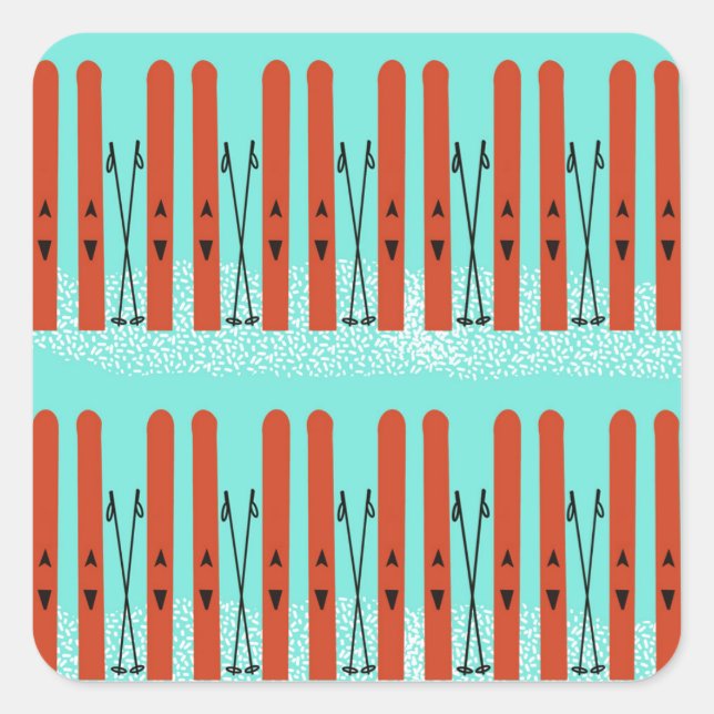 Adesivo de esqui (Frente)