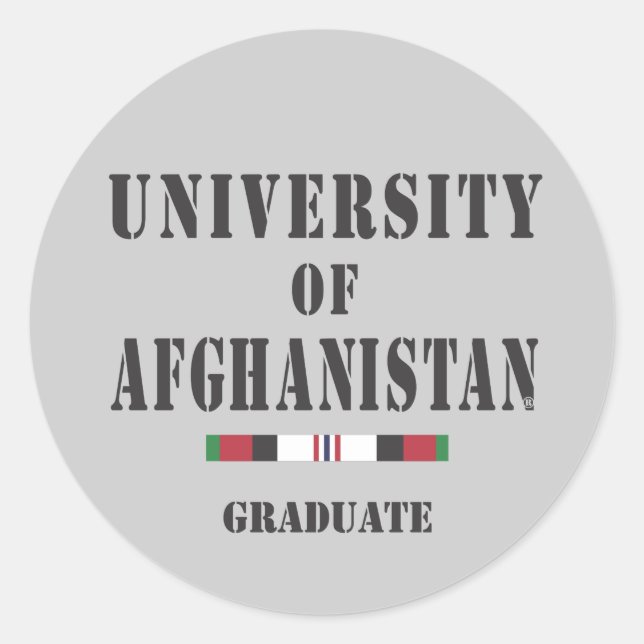 Adesivo de estêncil de formando antigo Afgahn (Frente)