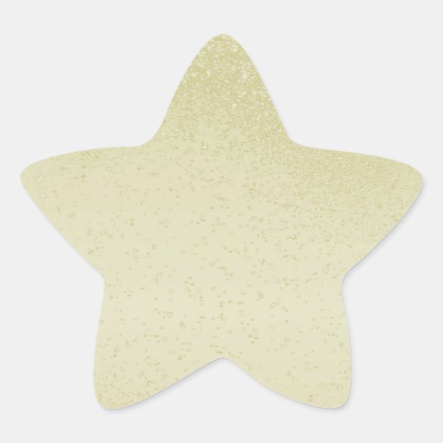 Adesivo de Estrela com Brilho Amarelo (Frente)