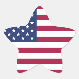 Adesivo de Estrela da Bandeira Americana