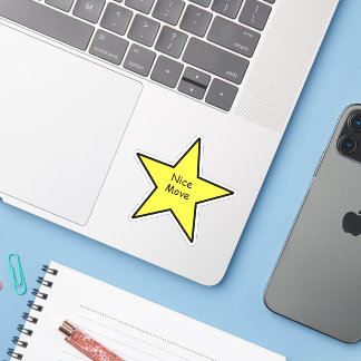 Adesivo de Estrela de Boa Jogada – Adesivo Minimal