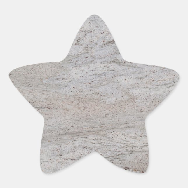 Adesivo de Estrela de Mármore Branco (Frente)