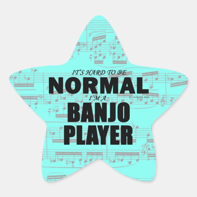 Adesivo de estrela do Banjo Normal (Frente)