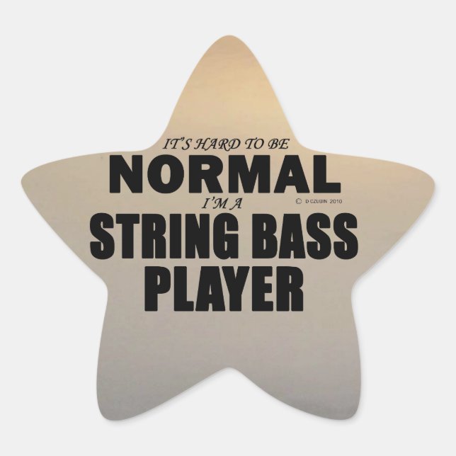 Adesivo de estrela do String Bass Normal (Frente)