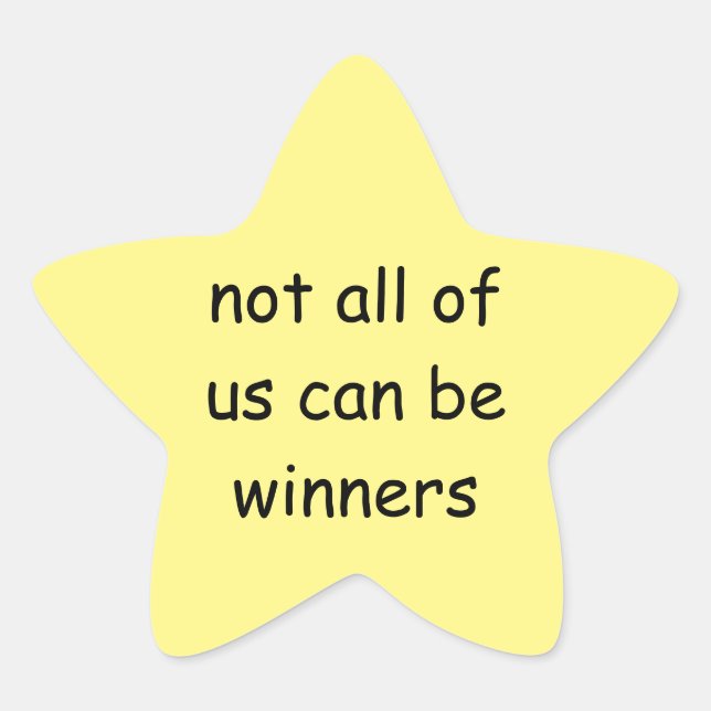 adesivo de estrela dourada engraçada (Frente)