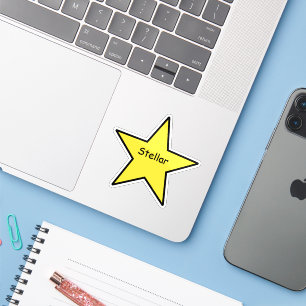 Adesivo de Estrela Estelar – Adesivo Minimalista D