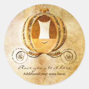 Adesivo de etiqueta de carruagem da princesa Cinde