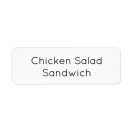 Adesivo de etiqueta de comida de catering minimali