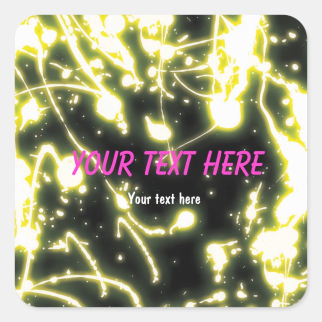 Adesivo de etiqueta de festa de pulseira luminosa  (Frente)