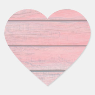 Adesivo de etiqueta de madeira cor-de-rosa rústico