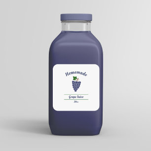 Adesivo de etiqueta de suco de uva editável