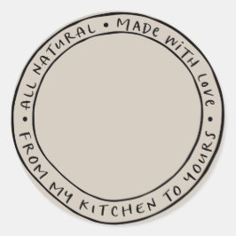 Adesivo de etiqueta natural orgânico Jar / Spice