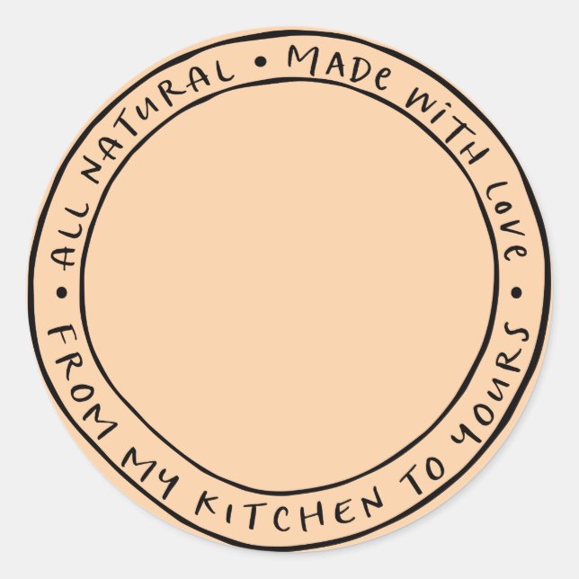 Adesivo de etiqueta natural orgânico Jar / Spice (Frente)