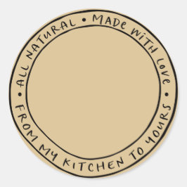 Adesivo de etiqueta natural orgânico Jar / Spice