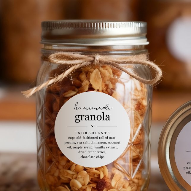 Adesivo de Etiqueta para Pote ou Saco de Granola C (Criador carregado)