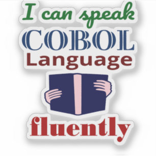 Adesivo de Fala Fluente em Cobol