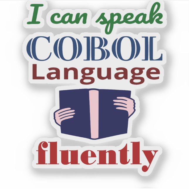 Adesivo de Fala Fluente em Cobol (Frente)