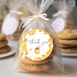 Adesivo de Favor Agradecimento Abelha