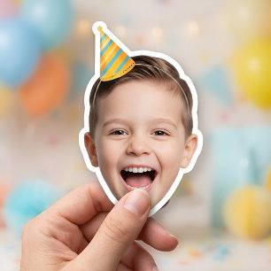 Adesivo de Favor de Festa com Foto Personalizada