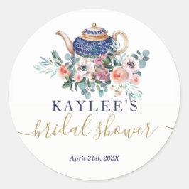 adesivo de favor do chá de chá de panela