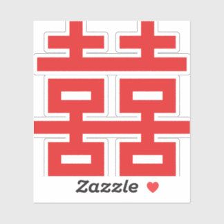 Adesivo de felicidade dupla