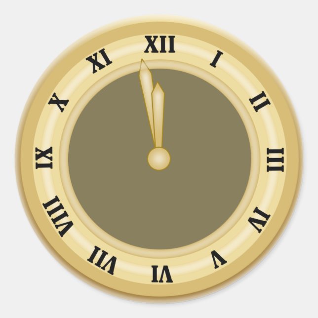 Adesivo de feriado de anos novos (Frente)