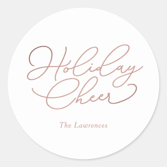 Adesivo de Feriado de COR EDITÁVEL de Mensagem Sim (Frente)