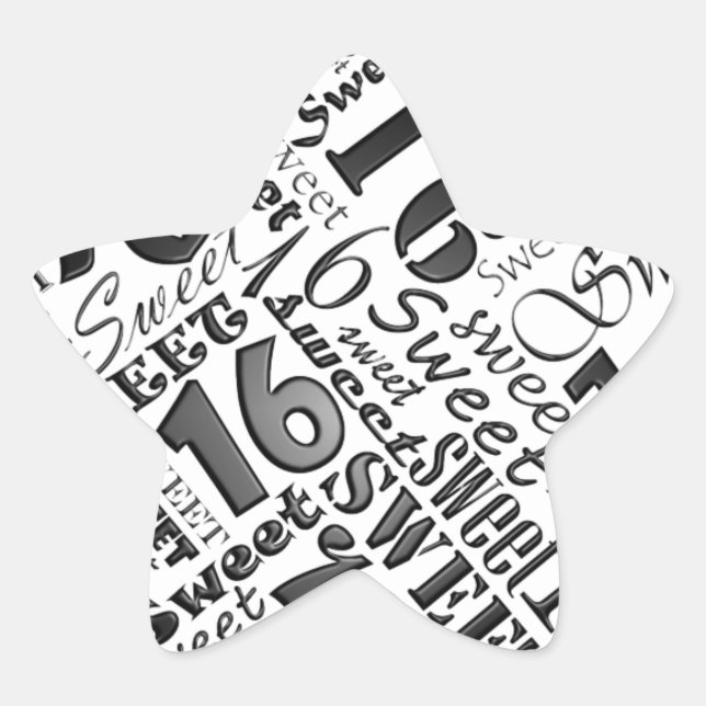 Adesivo de Festa de aniversário da Silver Sweet de (Frente)