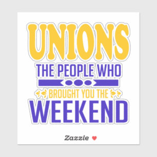 Adesivo de Fins de Semana da União