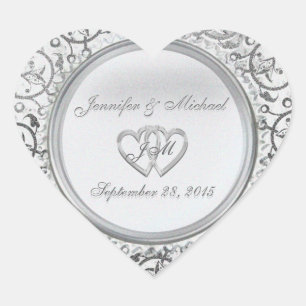 Adesivo de folha prateada personalizável