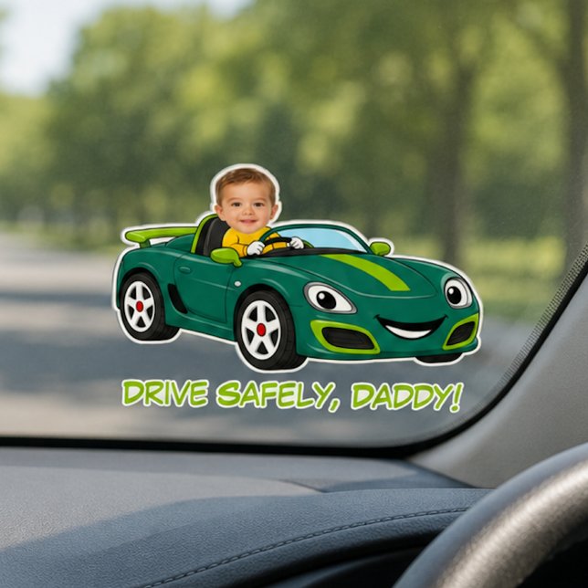 Adesivo de Foto de Bebê Personalizado Dirija com S (Criador carregado)