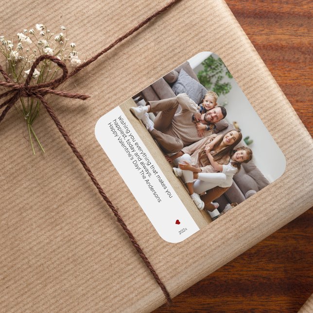 Adesivo de fotos do Dia de os namorados moderno ul (Criador carregado)