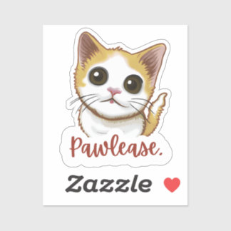 Adesivo de Gato Pawlease – Olhos Fofos, Máxima Cul