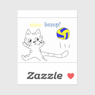 adesivo de gato vollayball