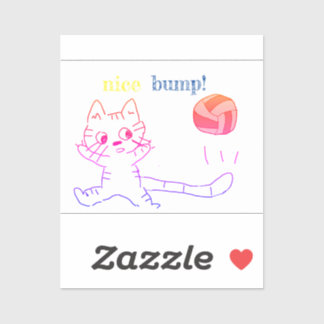 adesivo de gato vollayball2