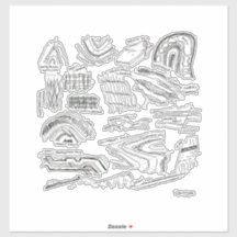 Adesivo de Geologia Estrutural em Vinil Personaliz