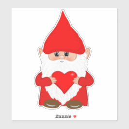 Adesivo de Gnome de Natal Fofo