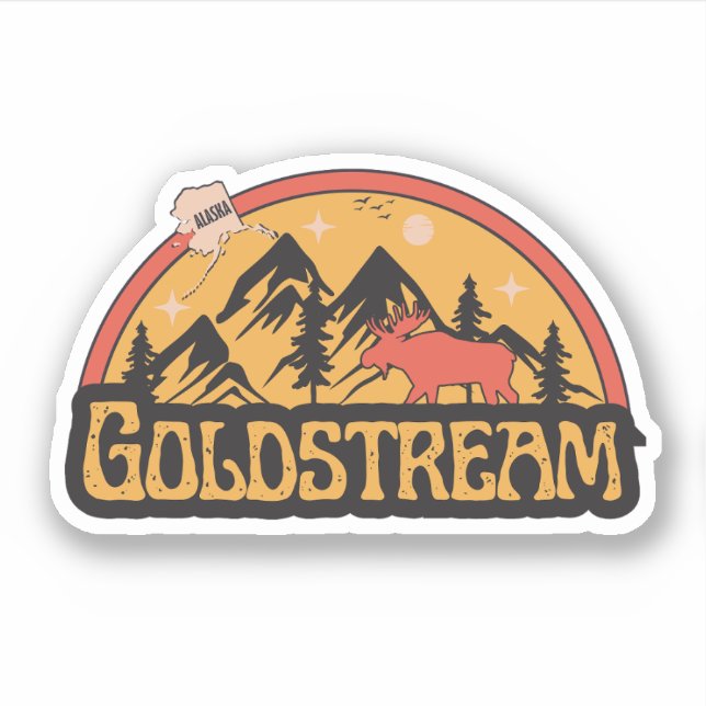 Adesivo de Goldstream, Alasca (Frente)