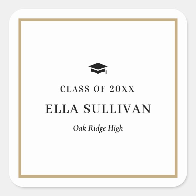 Adesivo de Graduação de Cores Editável da Galeria  (Frente)