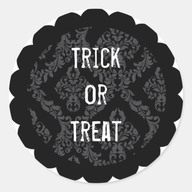 Adesivo de Halloween personalizável (Frente)