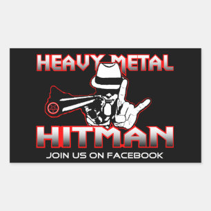 Adesivo de Hitman de Metal Pesado