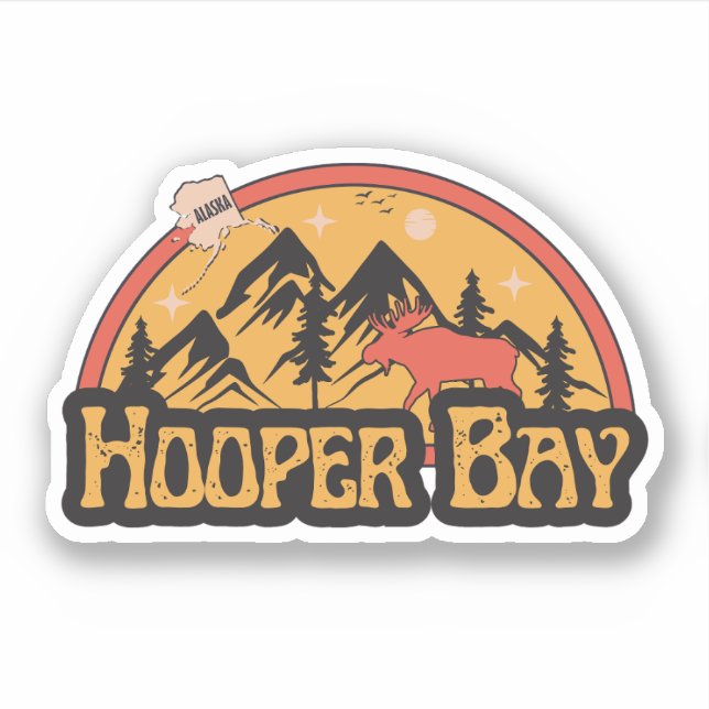 Adesivo de Hooper Bay, Alasca (Frente)